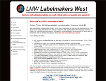 Tablet Screenshot of labelmakerswest.com